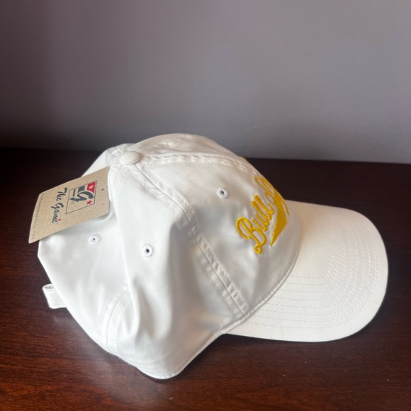 The Game Bull Shoals Strapback Hat Cap‎ with Yellow Embroidery White NWT - Picture 3 of 5